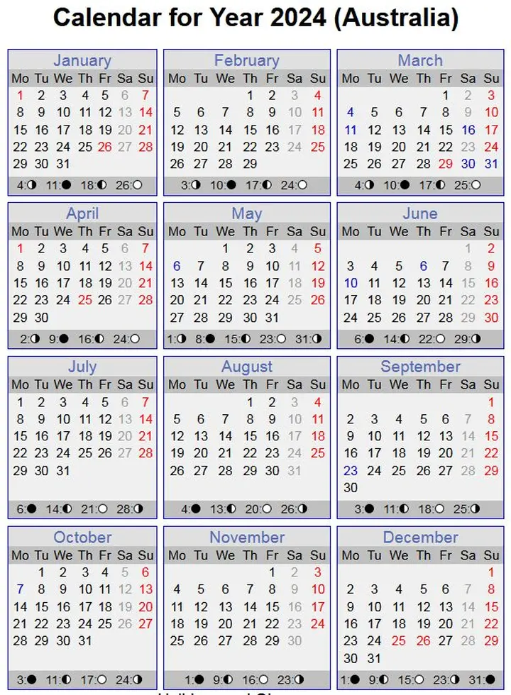 Last year calendar